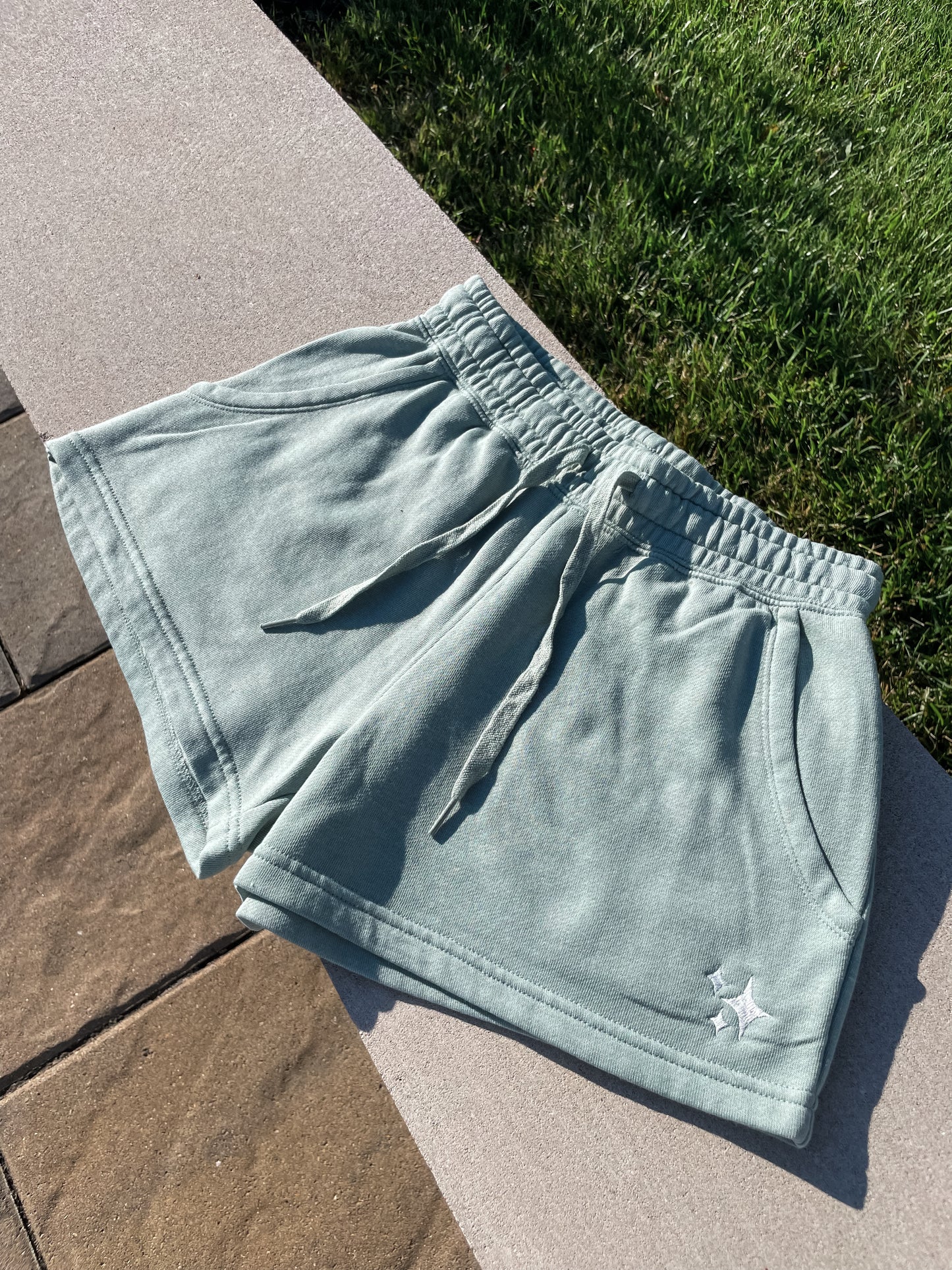 Sparkle Embroidered Sweatshorts