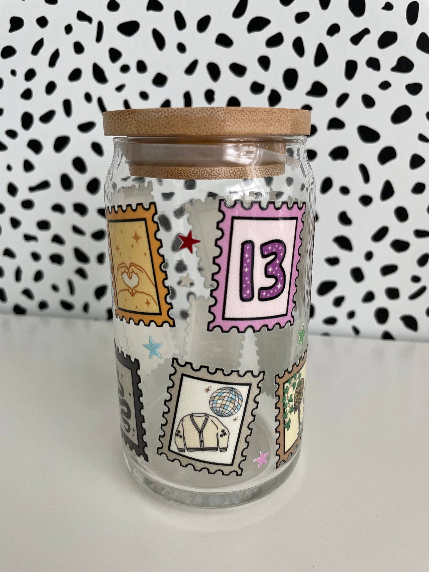 Taylor Swift Eras 16 oz Glass Can Cups