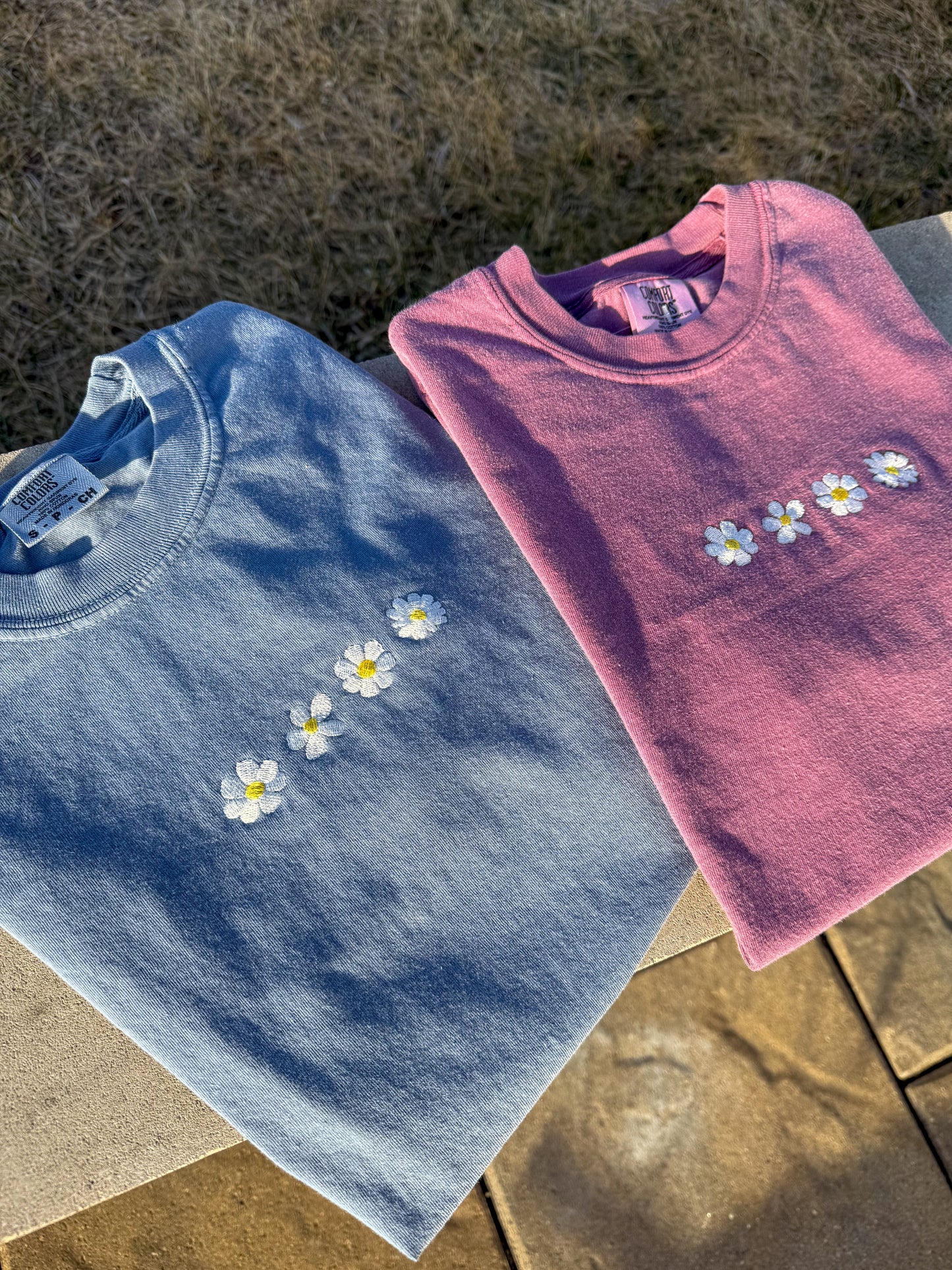 Daisy Embroidered T-Shirt