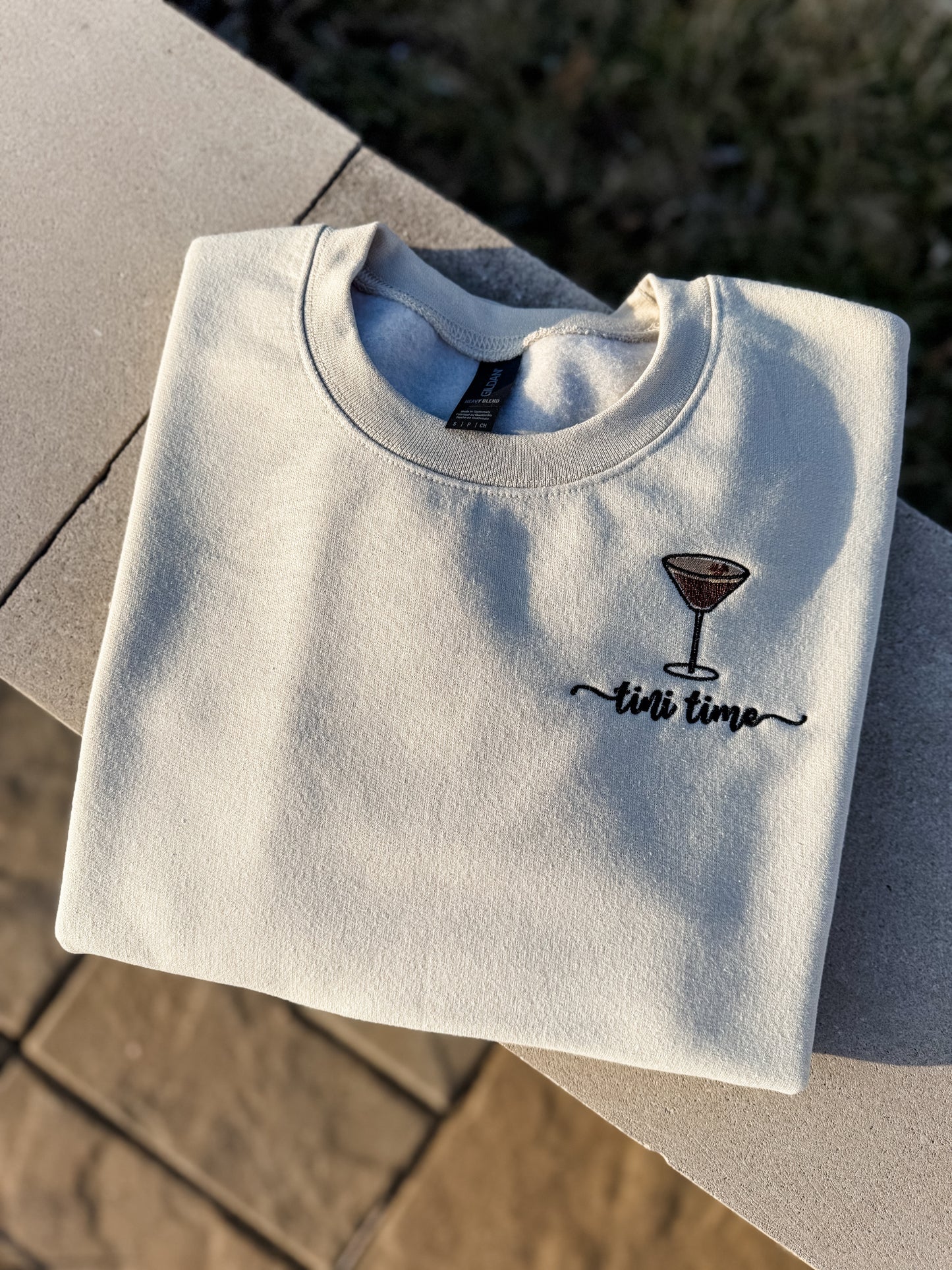 Tini Time Embroidered Crewneck Sweatshirt