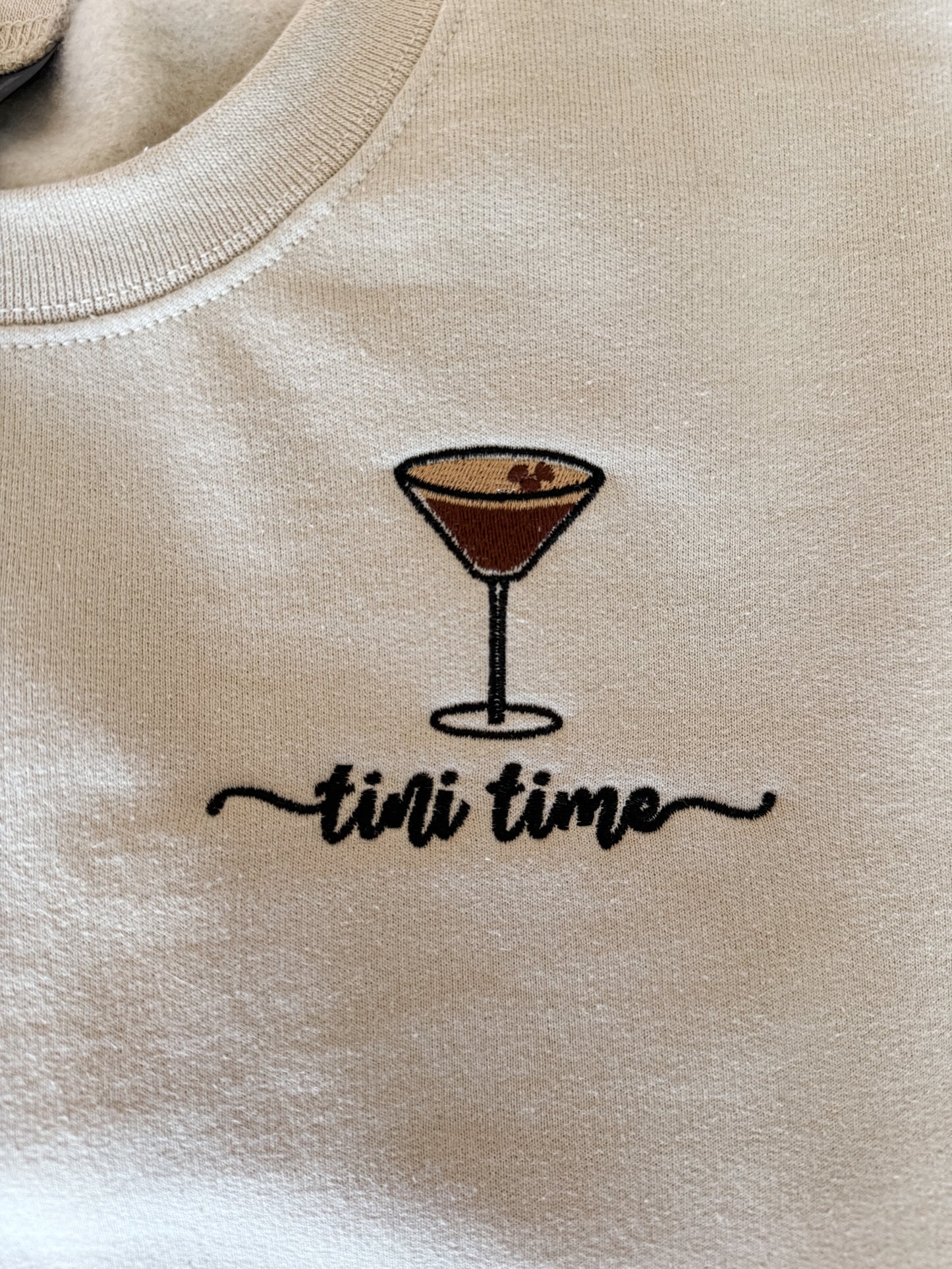 Tini Time Embroidered Crewneck Sweatshirt