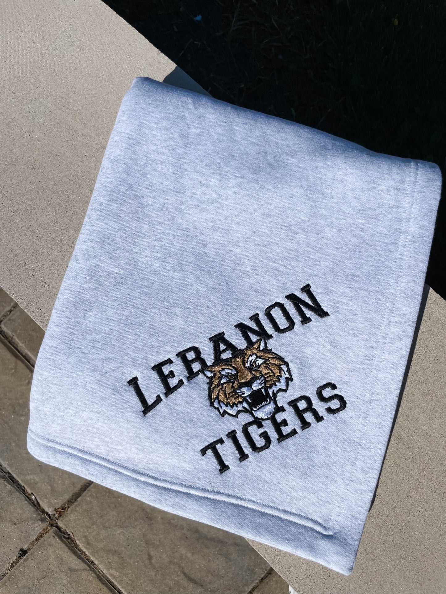 Lebanon Tigers Sweatshirt Blanket