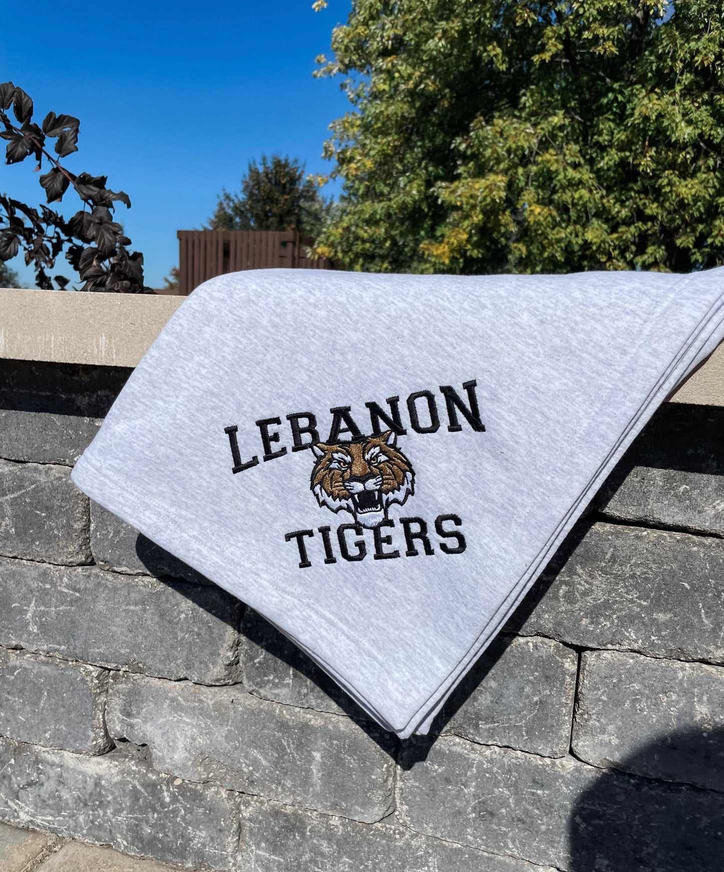 Lebanon Tigers Sweatshirt Blanket
