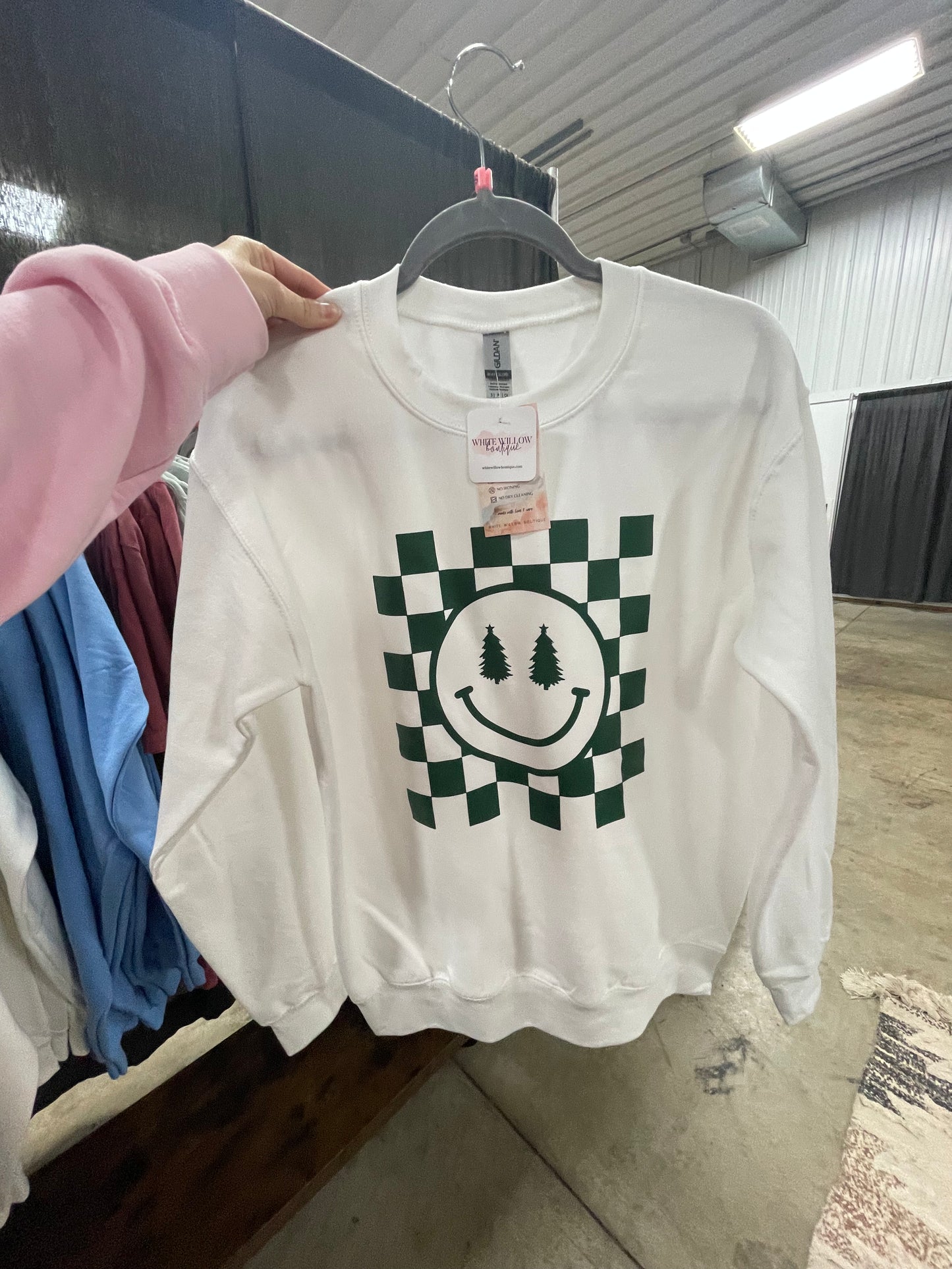 Smiley Christmas Crewneck Sweatshirt