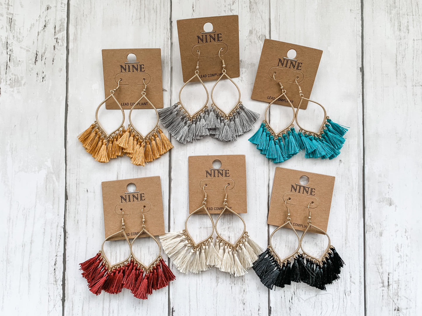 Teardrop Tassel Earrings