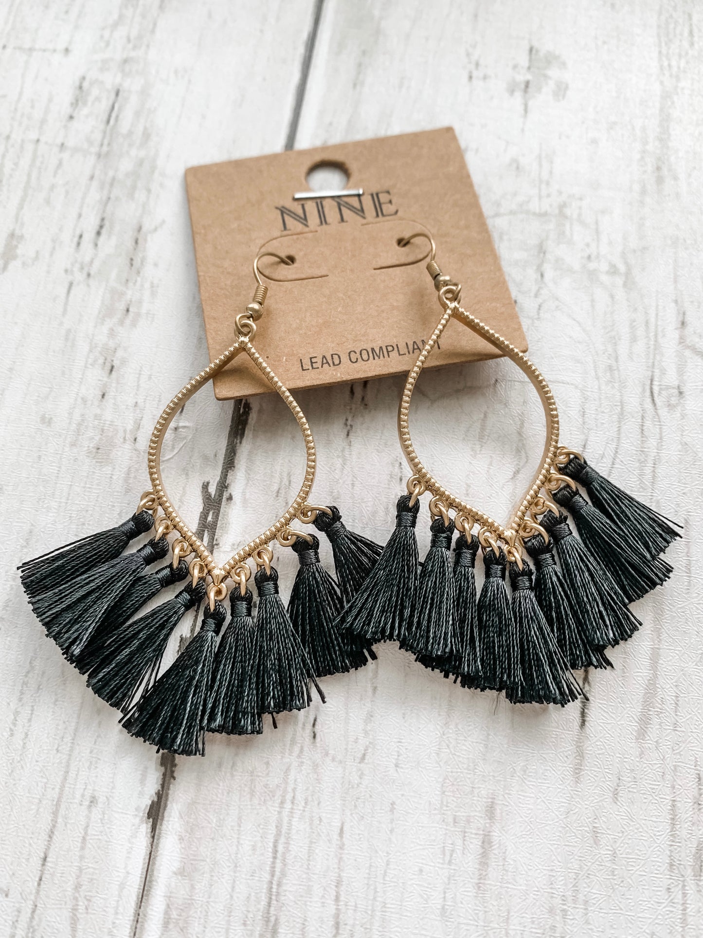 Teardrop Tassel Earrings