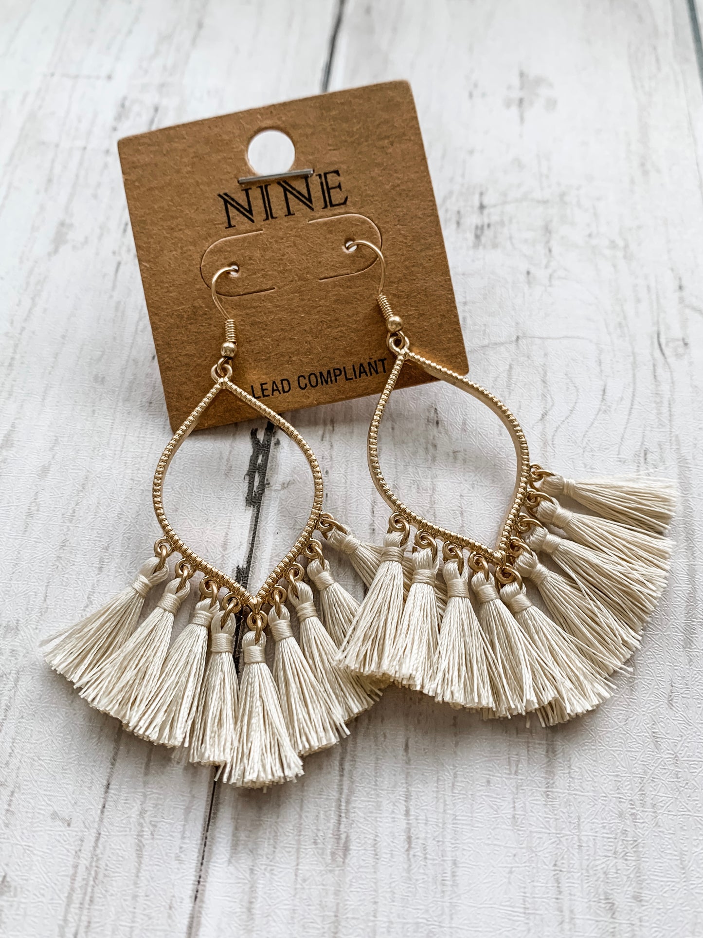Teardrop Tassel Earrings