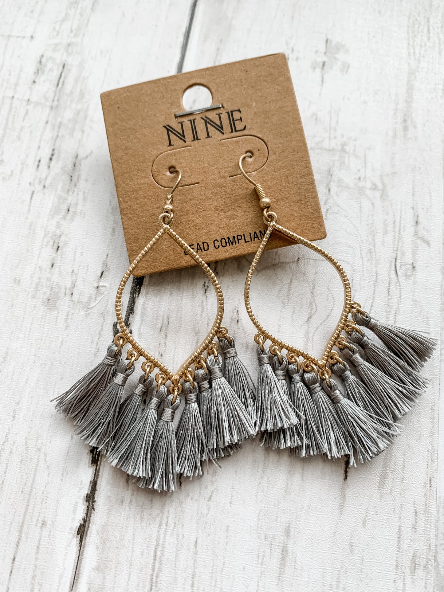 Teardrop Tassel Earrings