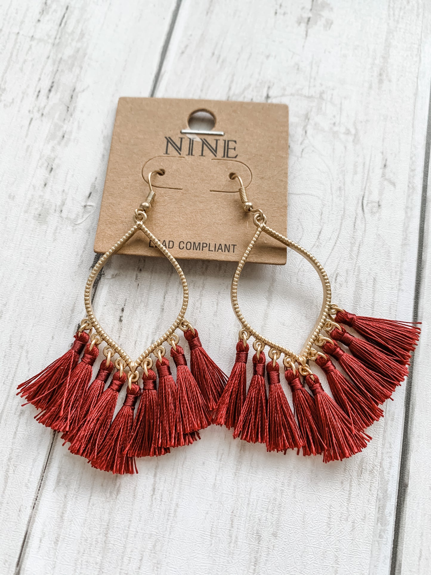 Teardrop Tassel Earrings