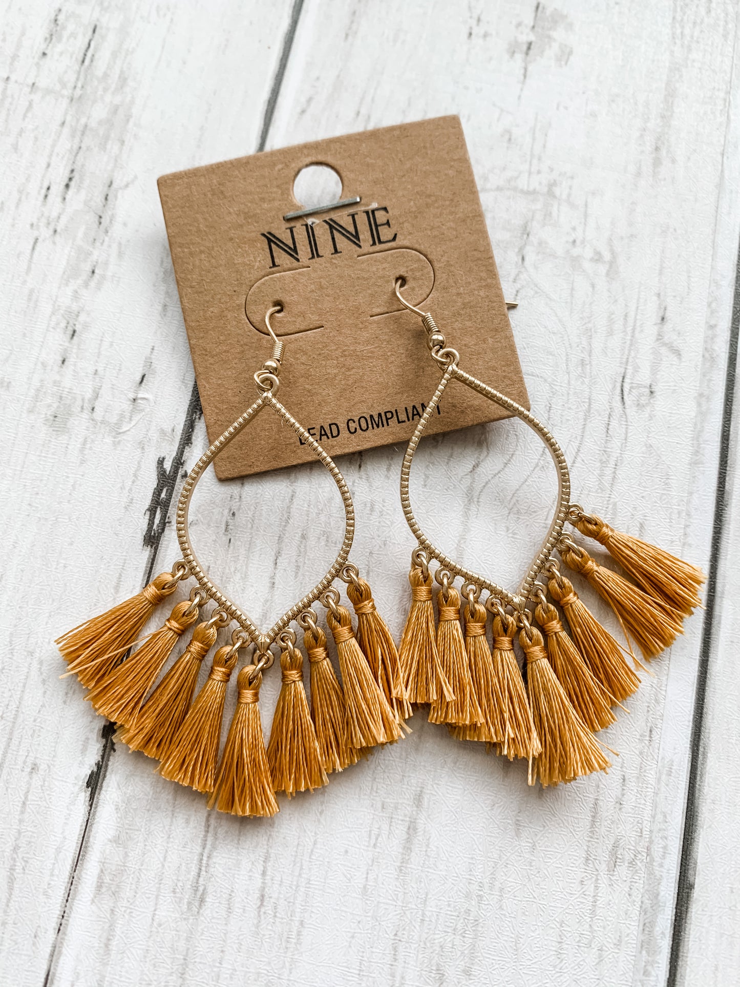 Teardrop Tassel Earrings