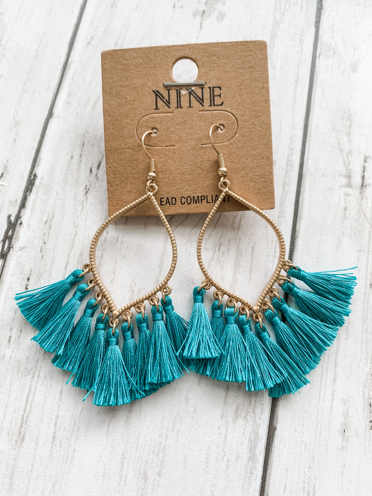 Teardrop Tassel Earrings
