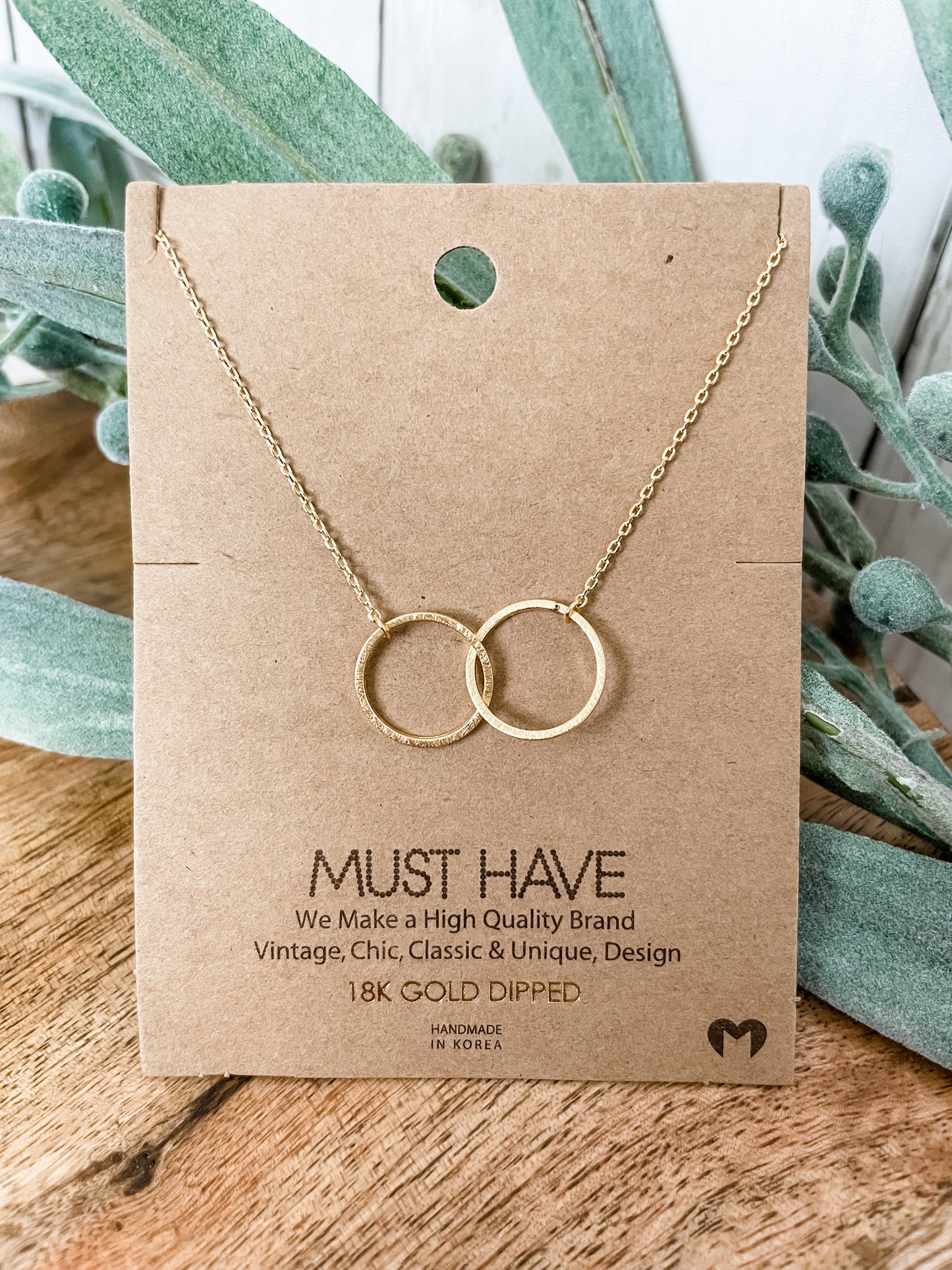Interlocking Circles Necklace