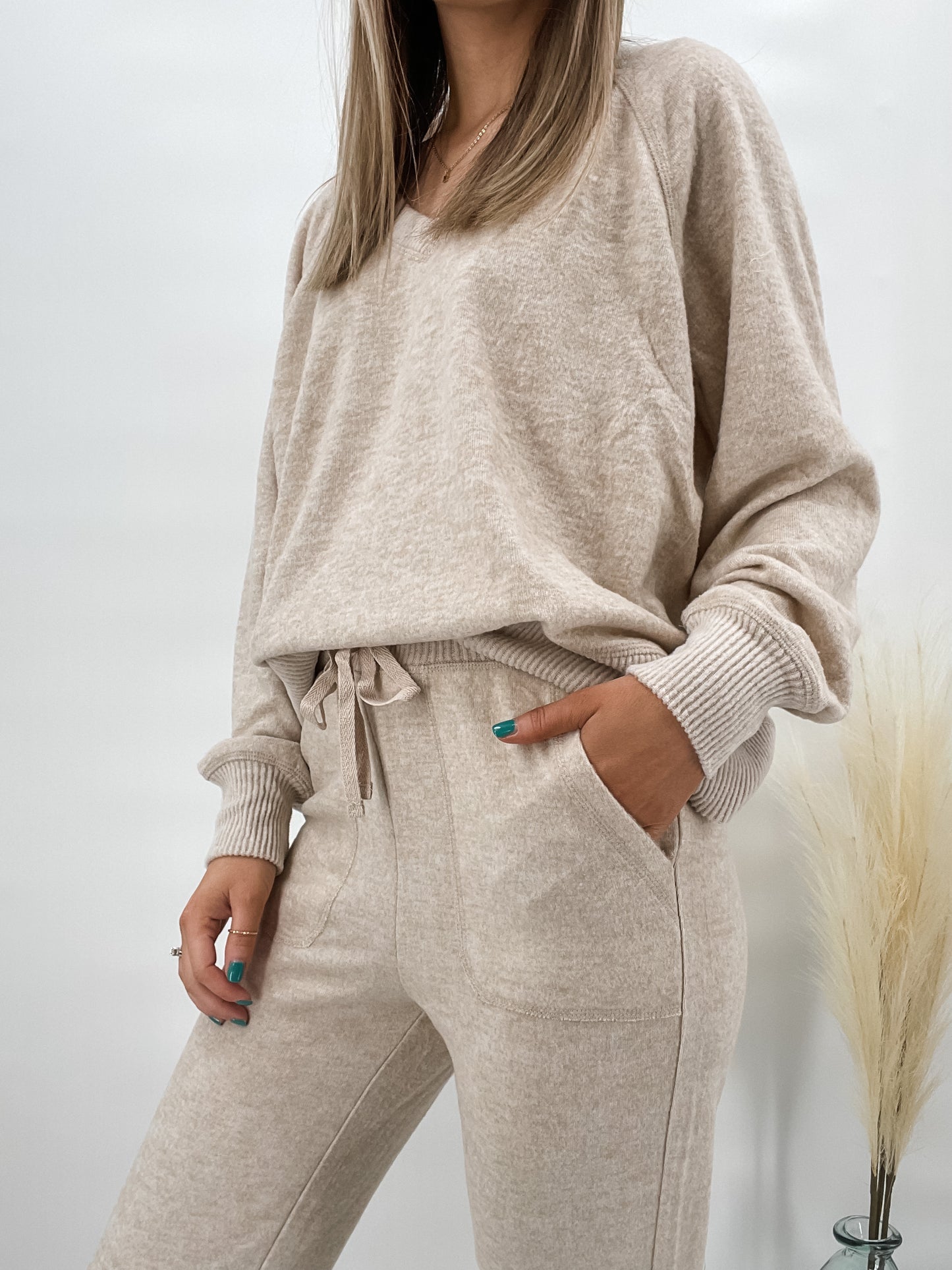 Oatmeal Loungewear Set