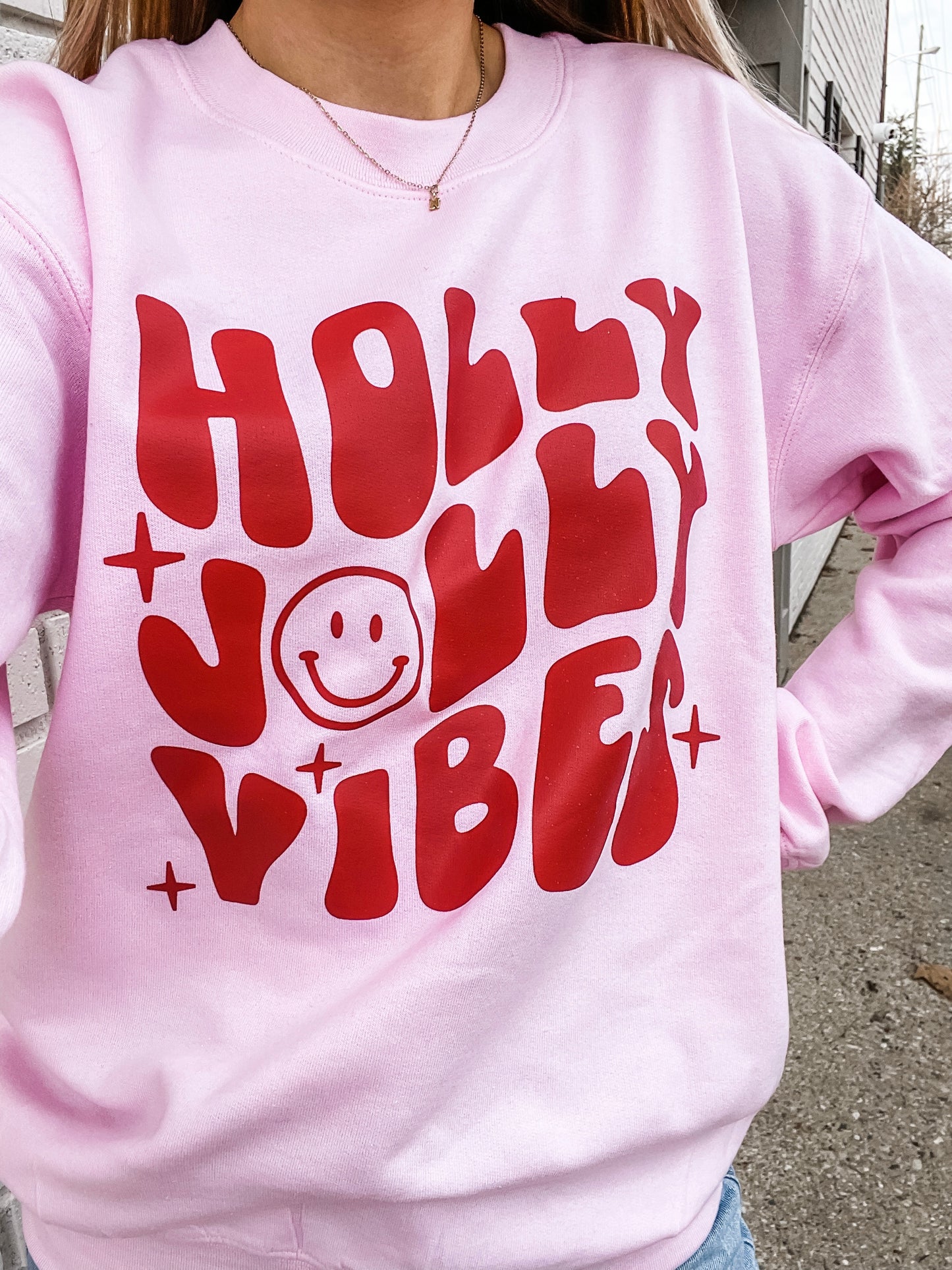Holly Jolly Vibes Crewneck Sweatshirt