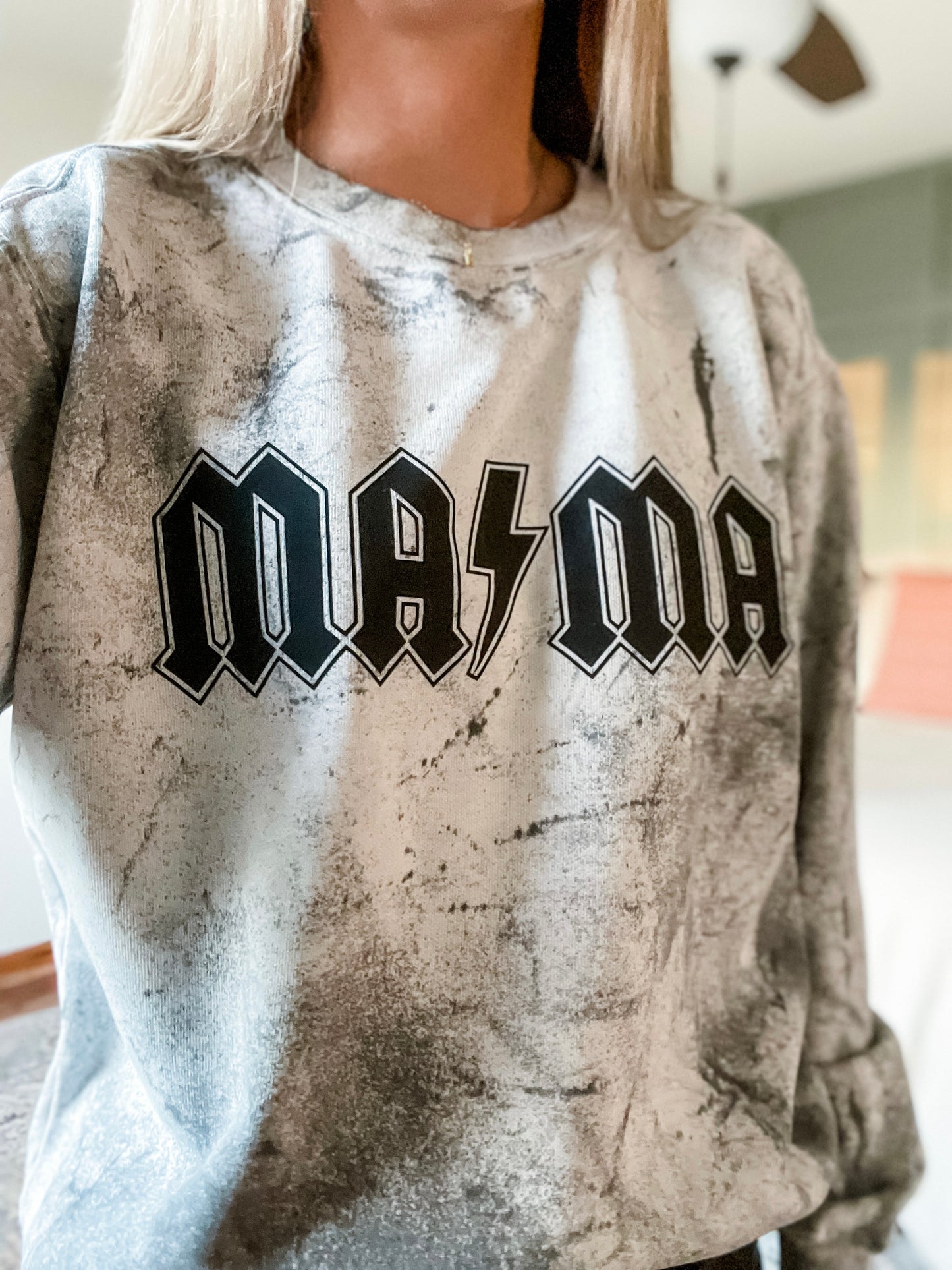Mama Smoke Colorblast Crewneck Sweatshirt