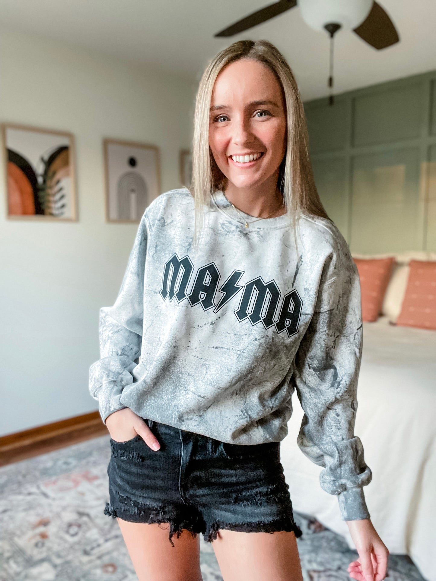 Mama Smoke Colorblast Crewneck Sweatshirt